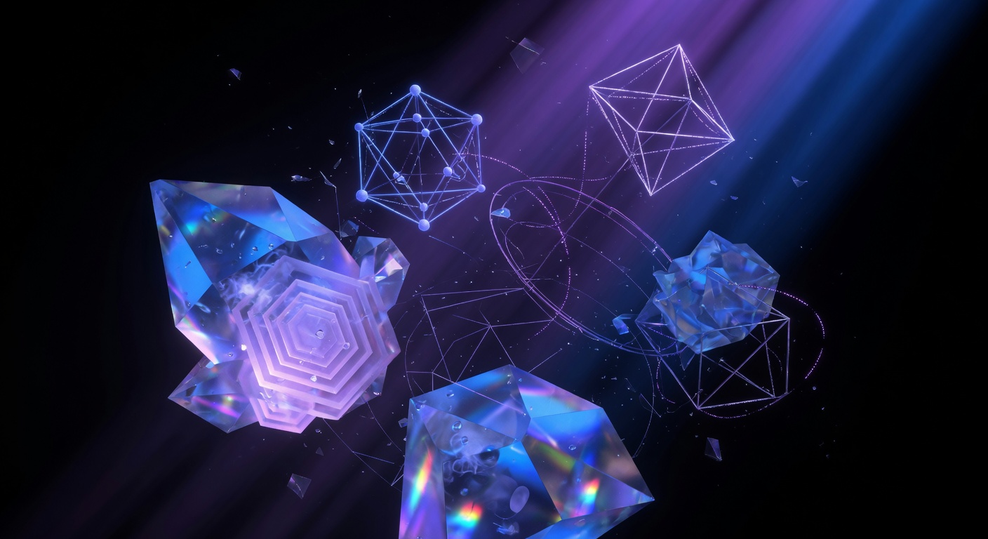 Crystalline 3D structures representing the architecture of artificial memory and reconstructed pasts